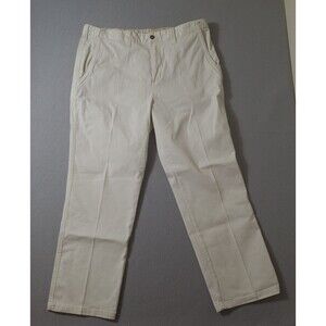 The Territory Ahead Chino Pants Mens 37X29 White Adjustable Waist Slash Pocket